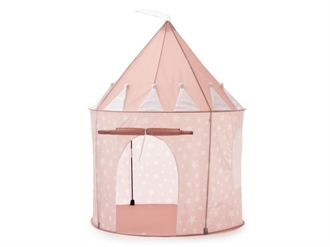 Legetelt med stjerner – pink