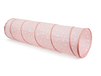 Legetunnel med stjerner – pink