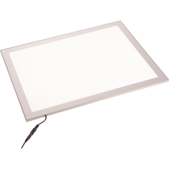 LED lysplade med bakke - A3