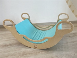 Madras med elastan til Montessori klatrebue 6-i-1 Smile – Turkis