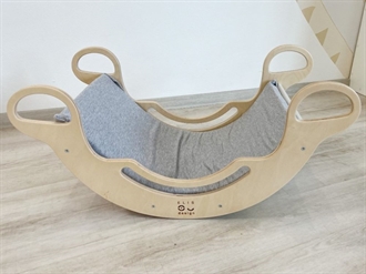 Madras med elastan til Montessori klatrebue 6-i-1 Smile – Grå