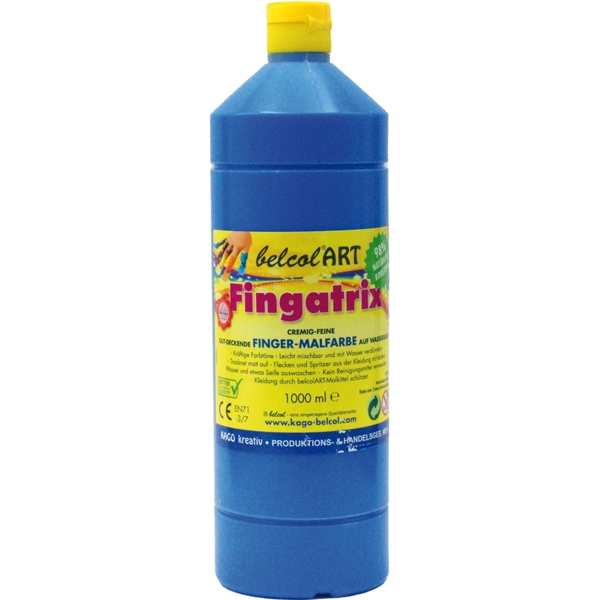 Fingermaling 1000 ml - blå