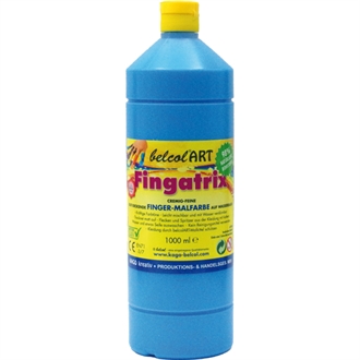 Fingermaling 1000 ml - lyseblå