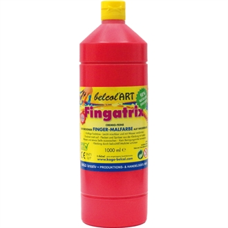 Fingermaling 1000 ml - rød