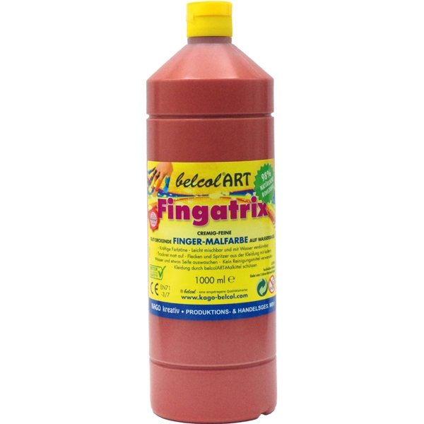 Fingermaling 1000 ml - brun
