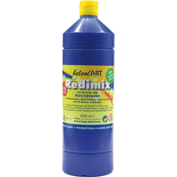 Redimix økologisk maling 1000 ml – mørk blå