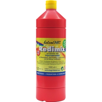 Redimix økologisk maling 1000 ml – rød