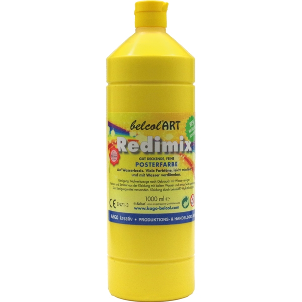 Redimix økologisk maling 1000 ml – solgul