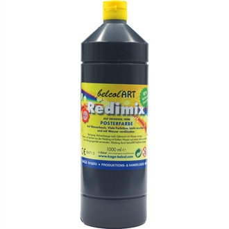 Redimix økologisk maling 1000 ml – sort