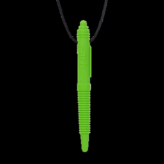ARK Chewable Pen Necklace Ribbed - Limegrøn