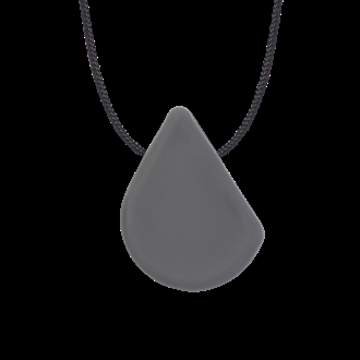 ARK Teardrop Small Chew Necklace Mørkegrå