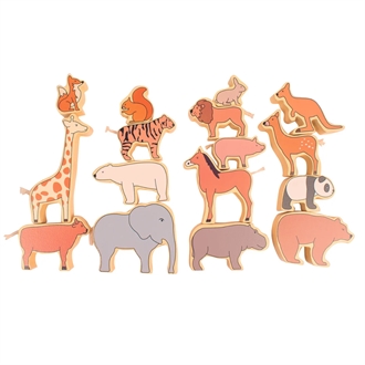 Stablefigurer i træ, 16 stk./sæt (FSC)