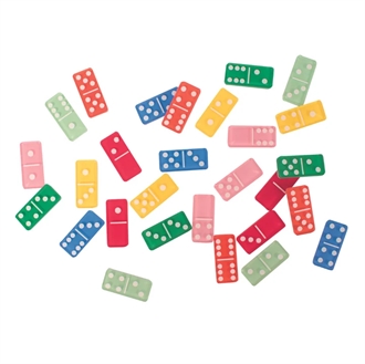 Domino i akryl, 28 stk./sæt