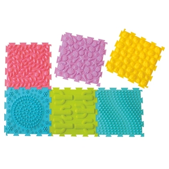 Taktile fliser, 6 stk., 25 x 25 cm