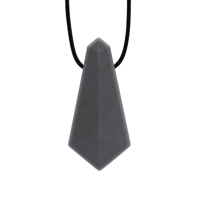 ARK Chewel Chewable Pendant Necklace Mørkegrå