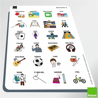Aktiviteter 3 - Piktogram ark