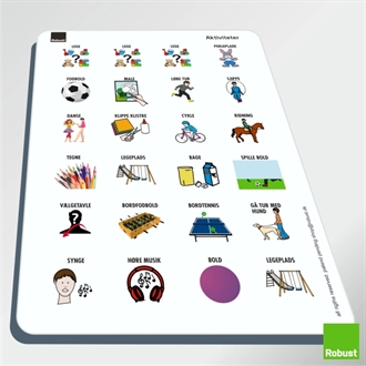 Aktiviteter 1 - Piktogram ark