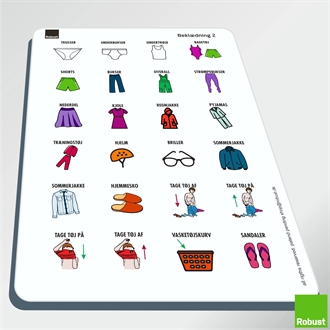 Beklædning 2 - Piktogram ark