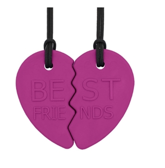 ARK Best Friends Split Heart Chewelry Set magenta