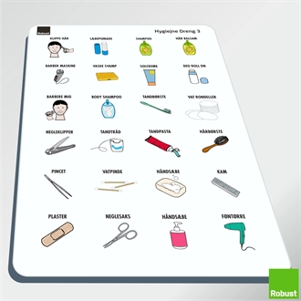 Drenge hygiejne 3 - Piktogram ark