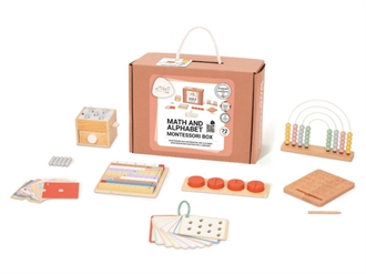 Montessori legeboks fra 2 år – Tal og alfabet