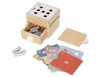 Montessori regneboks med tal