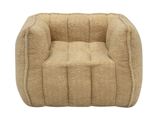 Børnelænestol - quiltet og beige