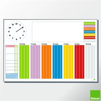 Familie tavle - 90x60 cm. i låseramme