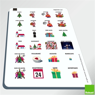 Højtider Jul - Piktogram ark