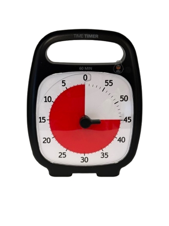 Time Timer Pakke 1 - Time Timer PLUS - sort 10stk