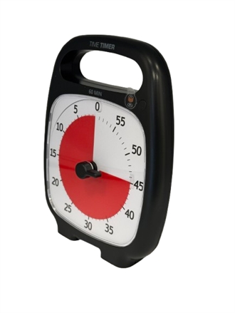 Time Timer Pakke 1 - Time Timer PLUS - sort 10stk - fra siden