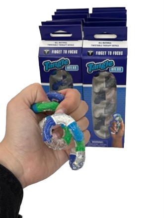 Tangle pakke 5, 12 Tangle Relax Therapy 8800 med hånd