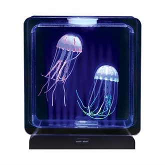 Jelly fisk lampe firkantet udskiftelig EU/UK adapter