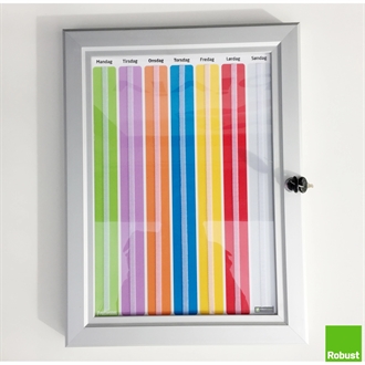 A3 Ugeplan i låseramme