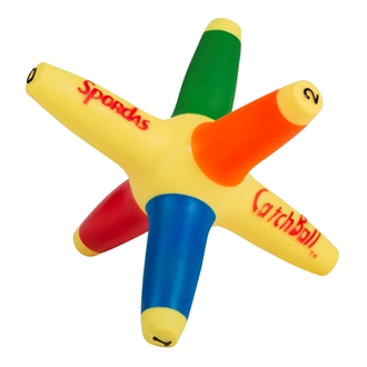 Spordas fangbold – farverig træningsbold med tal