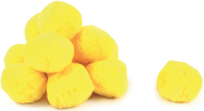 Fluffbolde 7 cm – sæt med 12 stk.