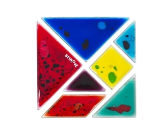 Squidgy Fidgets Tangram – taktilt puslespil
