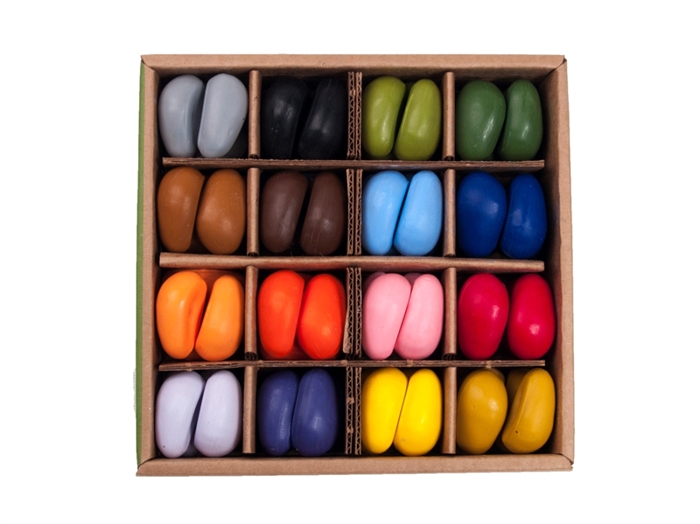 64 Crayon Rocks voksfarver i æske