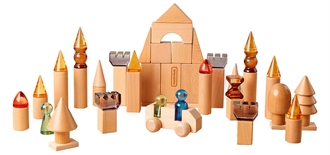 Build-My-Castle, 119 klodser (transparent akryl og træ)