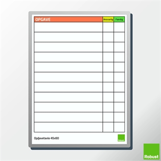 Opgavetavle - 45x60 cm.