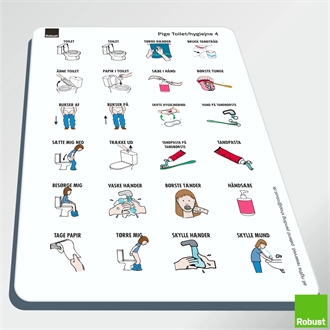 Pige hygiejne 4 - Piktogram ark