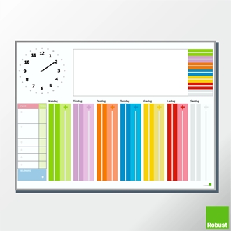 Plus tavle 90x60 cm. I låseramme