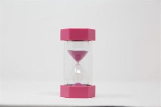 Sand timer  2 minutter pink