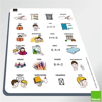 Skole 2 - Piktogram ark