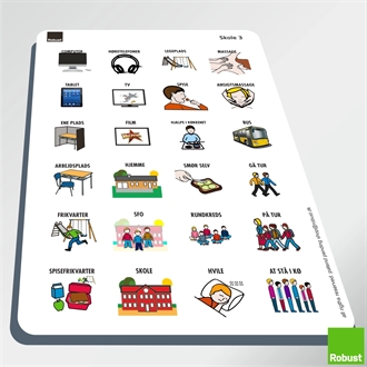 Skole 3 - Piktogram ark