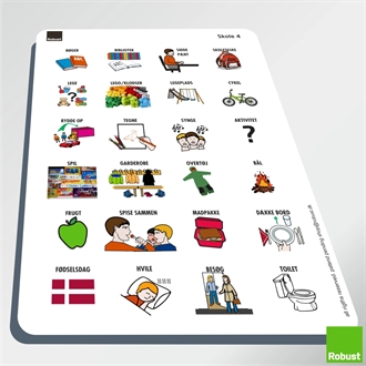 Skole 4 - Piktogram ark