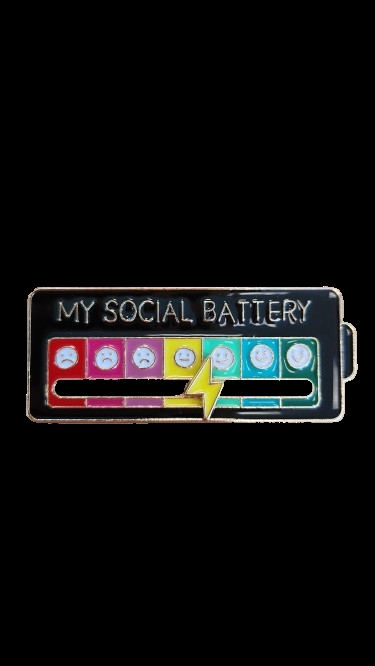 My Social Battery Pin