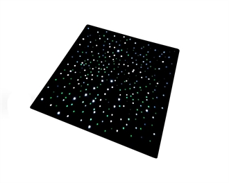 LED-sansetæppe med berøringsfølsomme lys – 100 x 100 cm