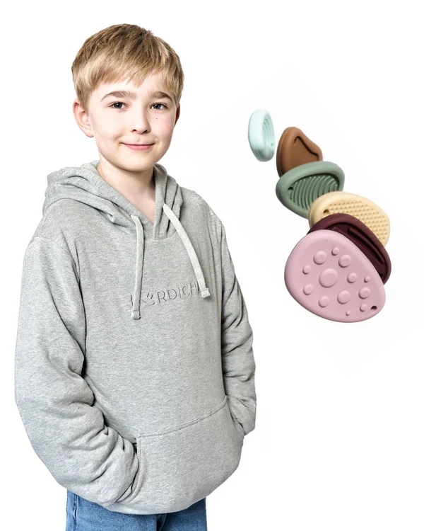 NordicHug Tyngdehoodie + sansedimser (10-12 år, 4kg)