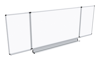 Foldbar magnetisk whiteboardtavle med 3 paneler